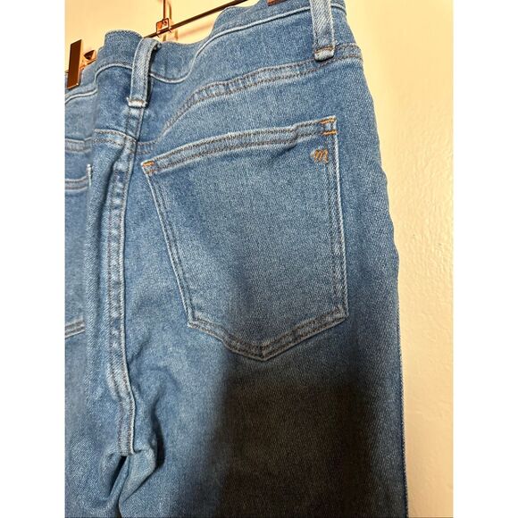 Madewell 10” High Rise Skinny Crop Stretch Jeans Medium Blue Size 27 - Picture 5 of 6